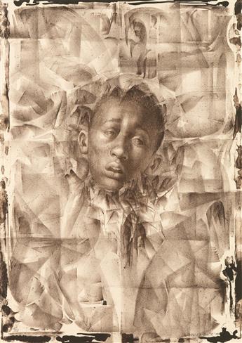 CHARLES WHITE (1918 - 1979) Wanted Poster Series #11 (positive and negative images).